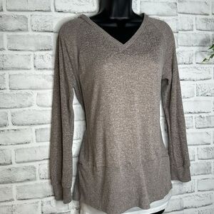 fyve Light Brown Cozy Knit Sweater Size Small
